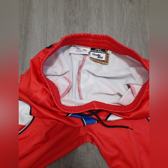 HBK Shawn Michael's Chalk Line 1997 Royal Rumble Retro Track Pants sz L - Picture 4 of 7
